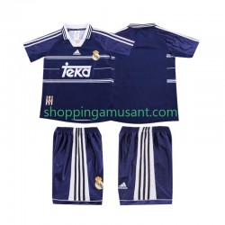 Maillot de Foot Real Madrid Rétro Enfant Extérieur 1999 1998 Manche Courte