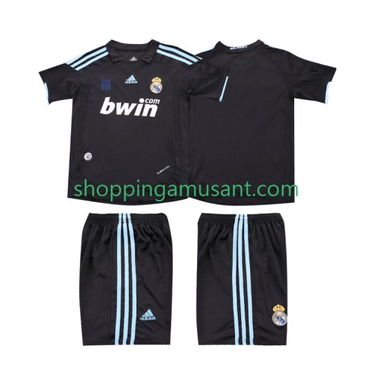 Maillot de Foot Real Madrid 2009 Rétro Enfant Extérieur 2010 Manche Courte