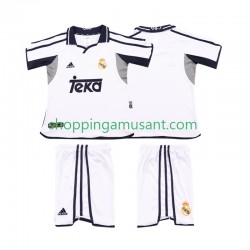 Maillot de Foot Real Madrid 2001 Rétro Enfant Domicile 2002 Manche Courte