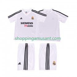 Maillot de Foot Real Madrid 5 Rétro Enfant Domicile 2004 2002 Manche Courte