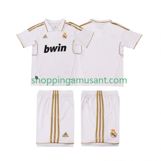 Maillot de Foot Real Madrid 2012 Rétro Enfant Domicile 2011 Manche Courte