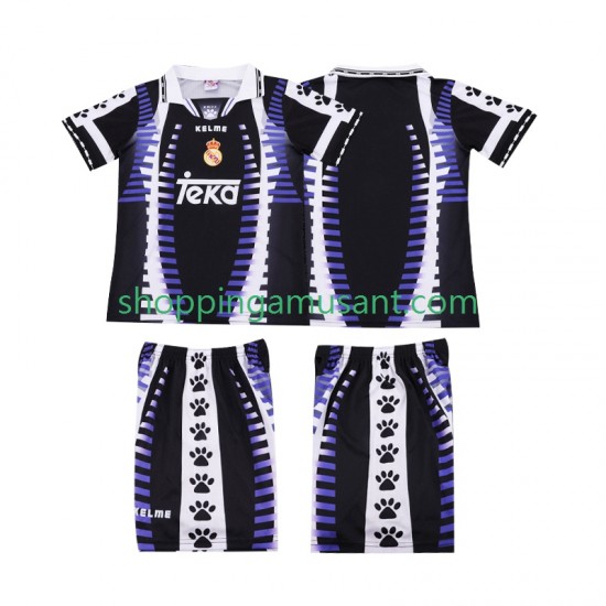 Maillot de Foot Real Madrid 1997 Rétro Enfant Neutre 1998 Manche Courte