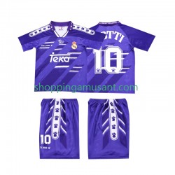 Maillot de Foot Real Madrid TOTTI 10 1996 Rétro Enfant Extérieur 1994 Manche Courte