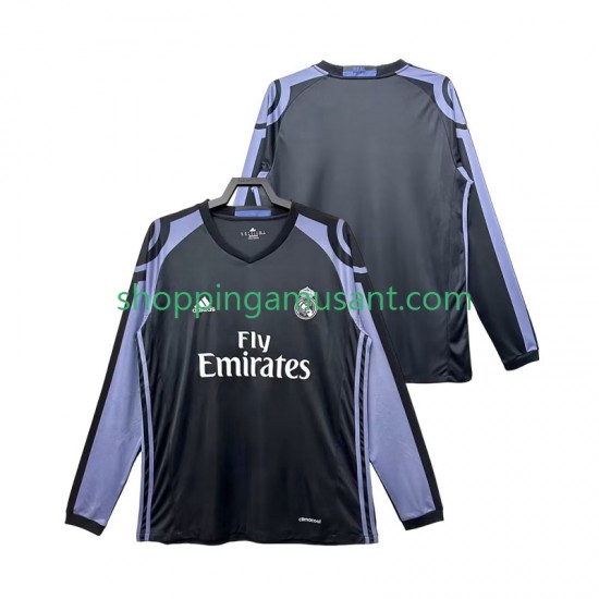 Maillot de Foot Real Madrid 2016 2017 Rétro Homme Neutre Manche Longue