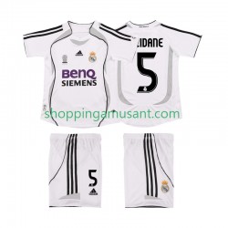 Maillot de Foot Real Madrid ZIDANE 5 2007 Rétro Enfant Domicile 2006 Manche Courte