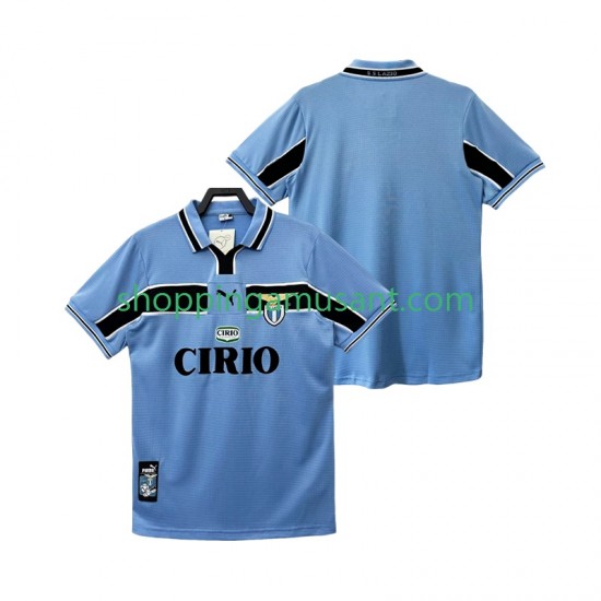 Maillot de Foot SS Lazio Rétro Homme Domicile 1999 1998 Manche Courte