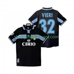 Maillot de Foot SS Lazio VIERI 32 Rétro Homme Extérieur 1999 1998 Manche Courte