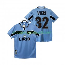 Maillot de Foot SS Lazio VIERI 32 Rétro Homme Domicile 1999 1998 Manche Courte