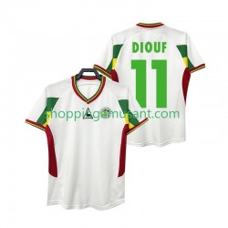 Maillot de Foot Sénégal DIOUF 11 Rétro Homme Domicile 2002 Manche Courte