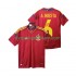 Maillot de Foot Espagne Andres Iniesta 6 2012 Rétro Homme Domicile Manche Courte
