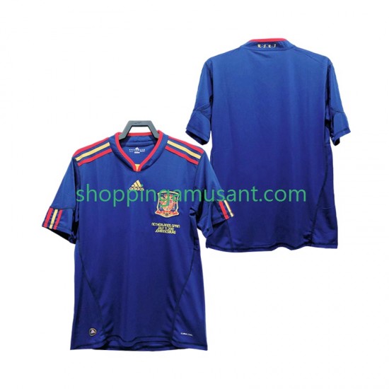 Maillot de Foot Espagne Rétro Homme Extérieur 2010 Manche Courte