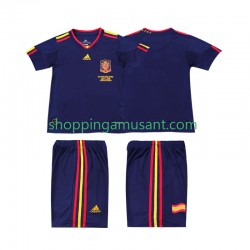 Maillot de Foot Espagne Rétro Enfant Extérieur 2010 Manche Courte