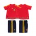 Maillot de Foot Espagne Rétro Enfant Domicile 2008 Manche Courte