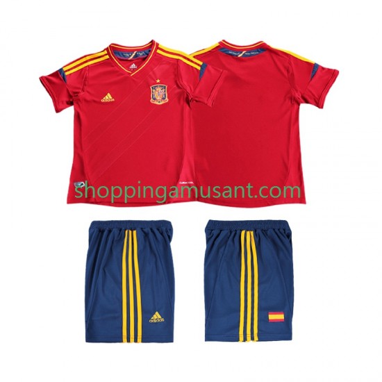 Maillot de Foot Espagne 2012 Rétro Enfant Domicile Manche Courte