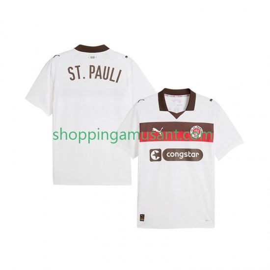 Maillot de Foot St. Pauli Homme Extérieur 2025-2026 Manche Courte