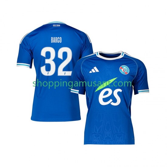 Maillot de Foot Strasbourg Valentin Barco 32 Homme Domicile 2025-2026 Manche Courte