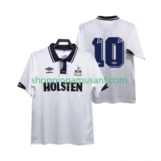 Maillot de Foot Tottenham Hotspur 10 1991 1993 Rétro Homme Domicile Manche Courte