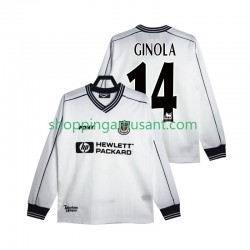 Maillot de Foot Tottenham Hotspur GINOLA 14 1997 Rétro Homme Domicile 1999 Manche Longue