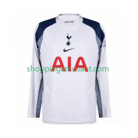 Maillot de Foot Tottenham Hotspur Homme Domicile 2025-2026 Manche Longue