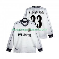 Maillot de Foot Tottenham Hotspur KLINSMANN 33 1997 Rétro Homme Domicile 1999 Manche Longue