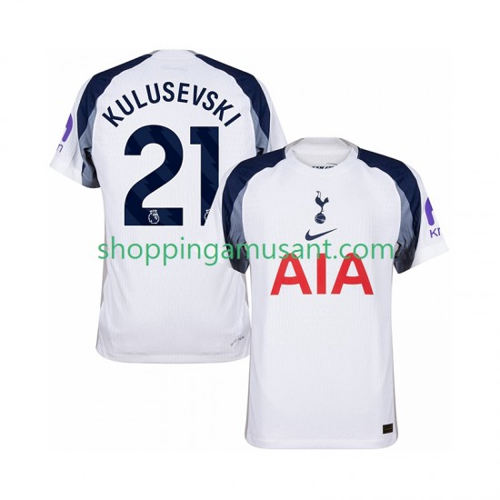 Maillot de Foot Tottenham Hotspur Kulusevski 21 Homme Domicile 2025-2026 Manche Courte