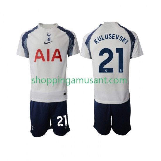 Maillot de Foot Tottenham Hotspur Kulusevski 21 Enfant Domicile 2025-2026 Manche Courte