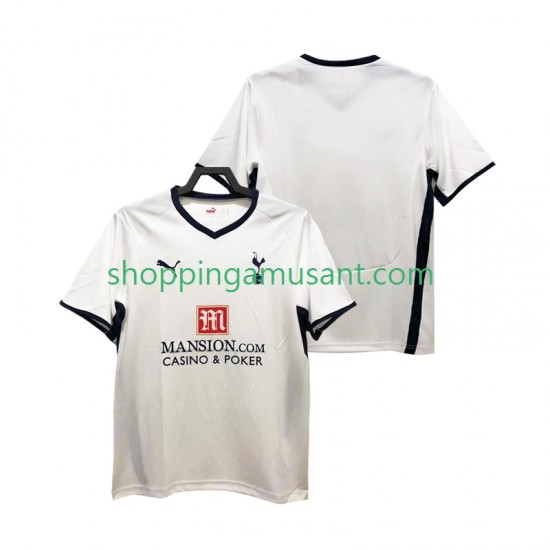 Maillot de Foot Tottenham Hotspur 2009 Rétro Homme Domicile 2008 Manche Courte