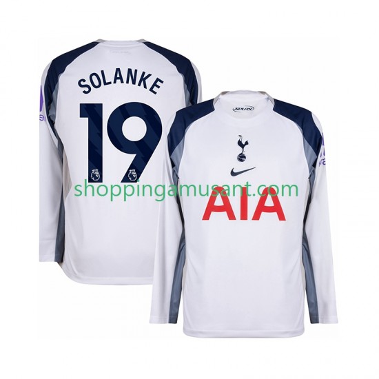 Maillot de Foot Tottenham Hotspur Solanke 19 Homme Domicile 2025-2026 Manche Longue