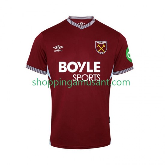 Maillot de Foot West Ham United Homme Domicile 2025-2026 Manche Courte