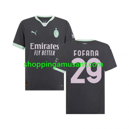 Maillot de Foot AC Milan Fofana 29 Homme Neutre 2024-2025 Manche Courte