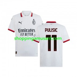 Maillot de Foot AC Milan PULISIC 11 Homme Extérieur 2024-2025 Manche Courte