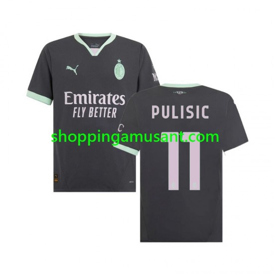 Maillot de Foot AC Milan Pulisic 11 Homme Neutre 2024-2025 Manche Courte