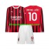 Maillot de Foot AC Milan Rafael Leao 10 Enfant Domicile 2024-2025 Manche Longue