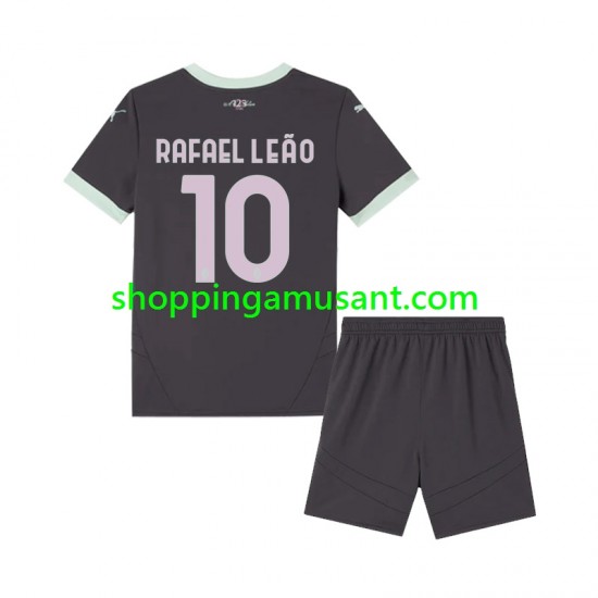 Maillot de Foot AC Milan Rafael Leao 10 Enfant Neutre 2024-2025 Manche Courte