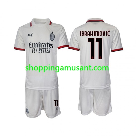 Maillot de Foot AC Milan Ibrahimović 11 Enfant Extérieur 2024-2025 Manche Courte