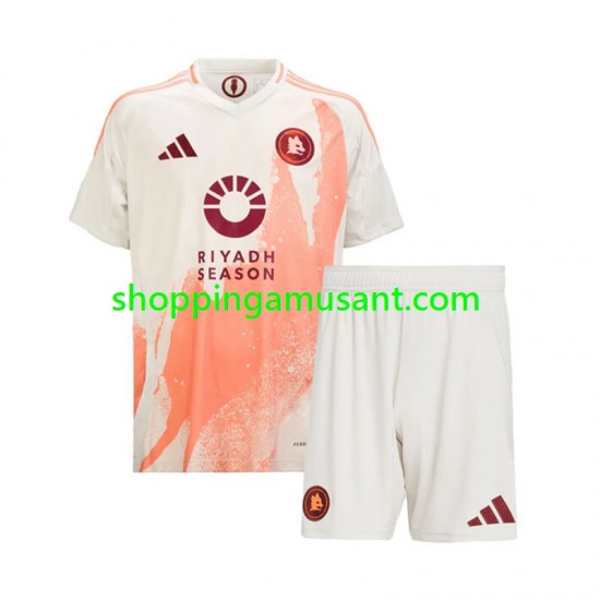 Maillot de Foot AS Rome Enfant Extérieur 2024-2025 Manche Courte