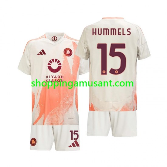 Maillot de Foot AS Rome Mats Hummels 15 Enfant Extérieur 2024-2025 Manche Courte