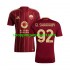 Maillot de Foot AS Rome Stephan El Shaarawy 92 Homme Domicile 2024-2025 Manche Courte