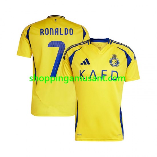 Maillot de Foot Al Nassr Cristiano Ronaldo 7 Homme Domicile 2024-2025 Manche Courte