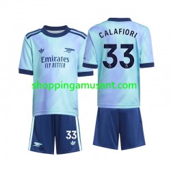 Maillot de Foot Arsenal Calafiori 33 Enfant Neutre 2024-2025 Manche Courte