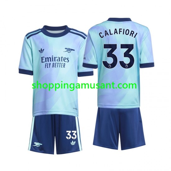 Maillot de Foot Arsenal Calafiori 33 Enfant Neutre 2024-2025 Manche Courte
