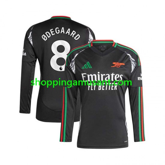 Maillot de Foot Arsenal Martin Odegaard 8 Homme Extérieur 2024-2025 Manche Longue