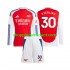 Maillot de Foot Arsenal Raheem Sterling 30 Enfant Domicile 2024-2025 Manche Longue