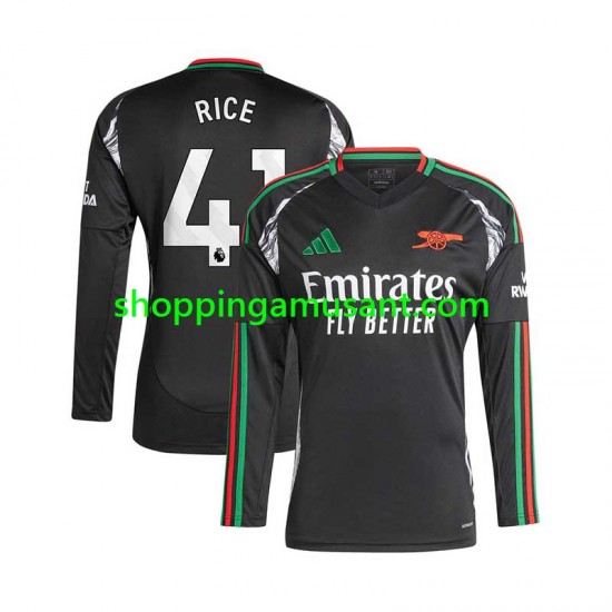 Maillot de Foot Arsenal Rice 41 Homme Extérieur 2024-2025 Manche Longue