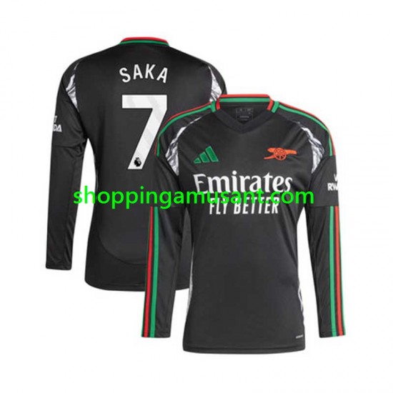 Maillot de Foot Arsenal SAKA 7 Homme Extérieur 2024-2025 Manche Longue
