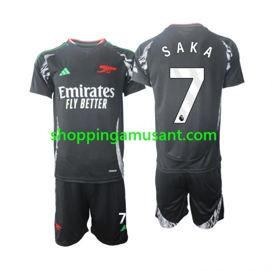 Maillot de Foot Arsenal Saka 7 Enfant Extérieur 2024-2025 Manche Courte
