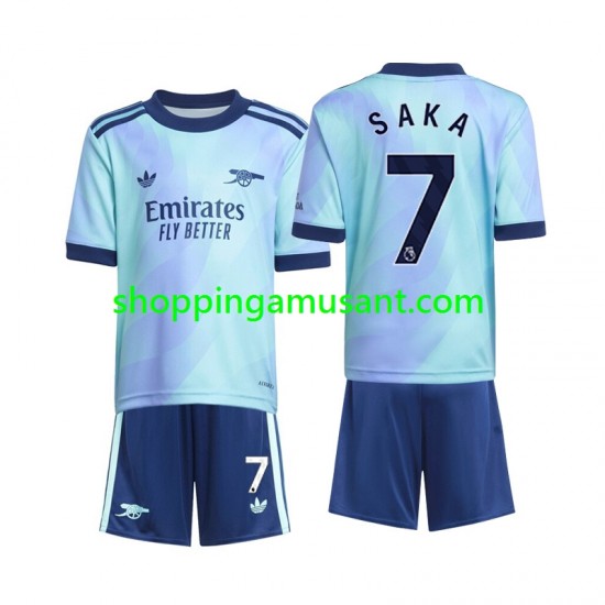 Maillot de Foot Arsenal Saka 7 Enfant Neutre 2024-2025 Manche Courte