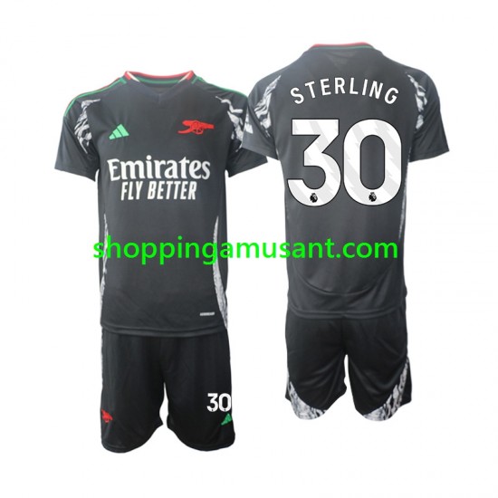 Maillot de Foot Arsenal Sterling 30 Enfant Extérieur 2024-2025 Manche Courte