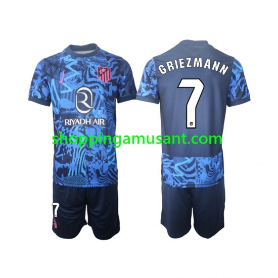 Maillot de Foot Atlético Madrid Griezmann 7 Enfant Neutre 2024-2025 Manche Courte