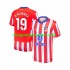 Maillot de Foot Atlético Madrid Julian Alvarez 19 Homme Domicile 2024-2025 Manche Courte
